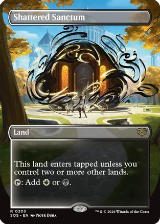 Shattered Sanctum (Borderless) (303) [Secrets of Strixhaven] - Deck Out Gaming