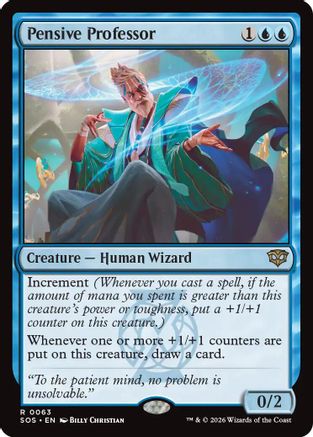 Pensive Professor (63) [Secrets of Strixhaven] - Deck Out Gaming
