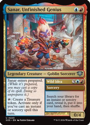 Sanar, Unfinished Genius (223) [Secrets of Strixhaven] foil - Deck Out Gaming