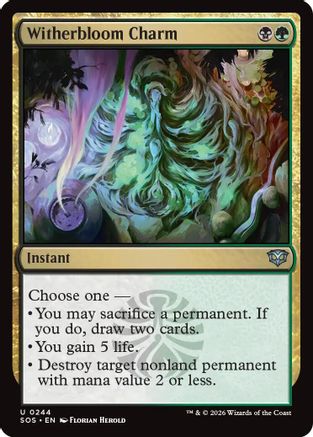 Witherbloom Charm (244) [Secrets of Strixhaven] foil - Deck Out Gaming