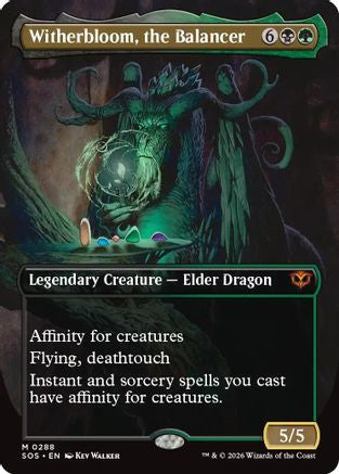 Witherbloom, the Balancer (Borderless) (288) [Secrets of Strixhaven] foil - Deck Out Gaming