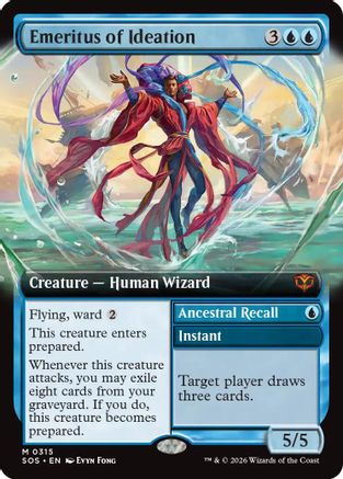 Emeritus of Ideation (Extended Art) (315) [Secrets of Strixhaven] foil - Deck Out Gaming