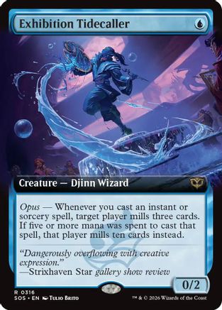 Exhibition Tidecaller (Extended Art) (316) [Secrets of Strixhaven] - Deck Out Gaming