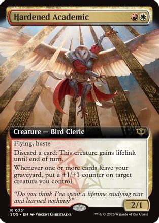 Hardened Academic (Extended Art) (351) [Secrets of Strixhaven] - Deck Out Gaming