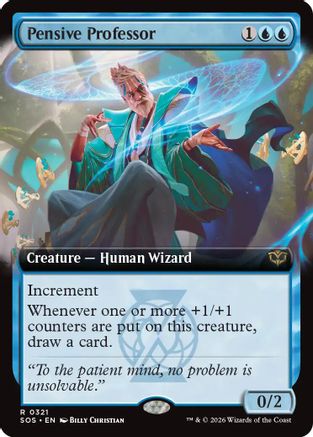 Pensive Professor (Extended Art) (321) [Secrets of Strixhaven] foil - Deck Out Gaming