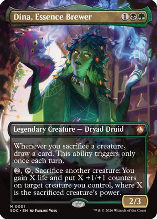 Dina, Essence Brewer (Borderless) (1) [Commander: Secrets of Strixhaven] - Deck Out Gaming