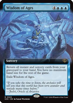 Wisdom of Ages (Extended Art) (323) [Secrets of Strixhaven] - Deck Out Gaming