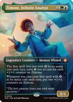 Zimone, Infinite Analyst (Borderless) (10) [Commander: Secrets of Strixhaven] foil - Deck Out Gaming