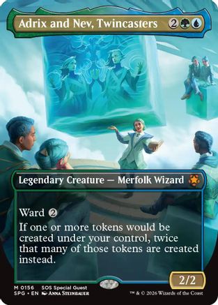 Adrix and Nev, Twincasters (Borderless) (156) [Special Guests] - Deck Out Gaming