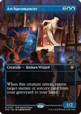 Archaeomancer (Borderless) (149) [Special Guests] foil - Deck Out Gaming