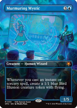 Murmuring Mystic (Borderless) (151) [Special Guests] - Deck Out Gaming
