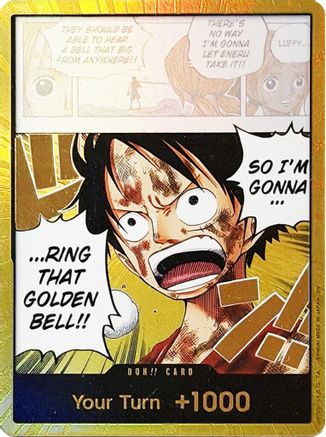 DON!! Card (Luffy) (Gold) [Adventure on Kami's Island] Foil-1