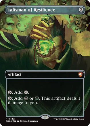 Talisman of Resilience (Borderless) (432) [Commander: Secrets of Strixhaven] foil - Deck Out Gaming