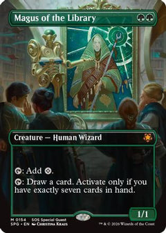 Magus of the Library (Borderless) (154) [Special Guests] - Deck Out Gaming