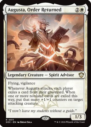 Augusta, Order Returned (11) [Commander: Secrets of Strixhaven] - Deck Out Gaming