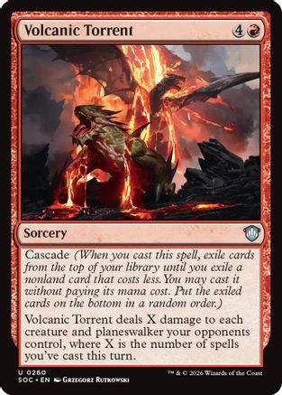 Volcanic Torrent (260) [Commander: Secrets of Strixhaven] - Deck Out Gaming