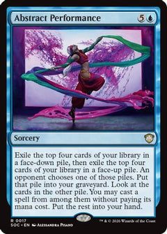 Abstract Performance (17) [Commander: Secrets of Strixhaven] - Deck Out Gaming