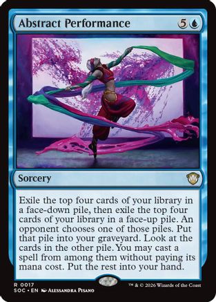 Abstract Performance (17) [Commander: Secrets of Strixhaven] - Deck Out Gaming