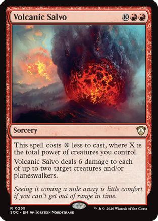Volcanic Salvo (259) [Commander: Secrets of Strixhaven] - Deck Out Gaming