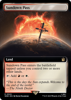 Sundown Pass (Extended Art) (520) [Doctor Who] foil - Deck Out Gaming