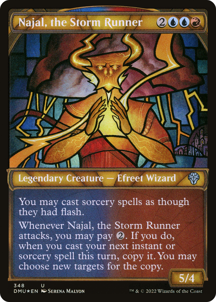 Najal, the Storm Runner (Textured Foil) (348) [Dominaria United] foil - Deck Out Gaming