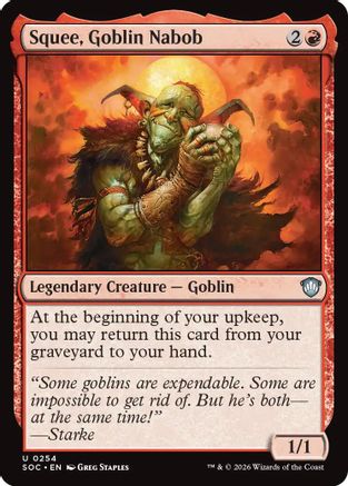 Squee, Goblin Nabob (254) [Commander: Secrets of Strixhaven] - Deck Out Gaming