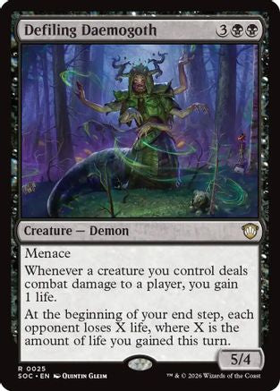 Defiling Daemogoth (25) [Commander: Secrets of Strixhaven] - Deck Out Gaming