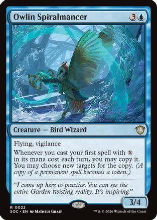 Owlin Spiralmancer (22) [Commander: Secrets of Strixhaven] - Deck Out Gaming