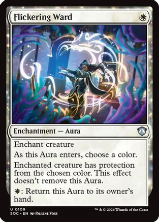 Flickering Ward (109) [Commander: Secrets of Strixhaven] - Deck Out Gaming
