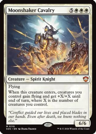 Moonshaker Cavalry (110) [Commander: Secrets of Strixhaven] - Deck Out Gaming