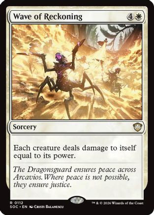 Wave of Reckoning (112) [Commander: Secrets of Strixhaven] - Deck Out Gaming