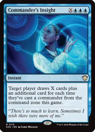 Commander's Insight (113) [Commander: Secrets of Strixhaven] - Deck Out Gaming