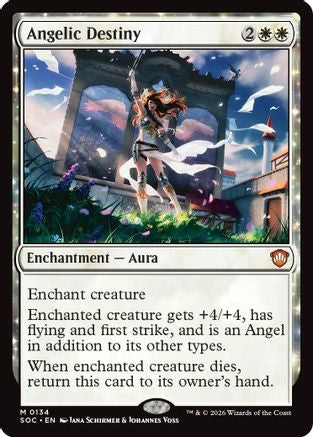 Angelic Destiny (134) [Commander: Secrets of Strixhaven] - Deck Out Gaming