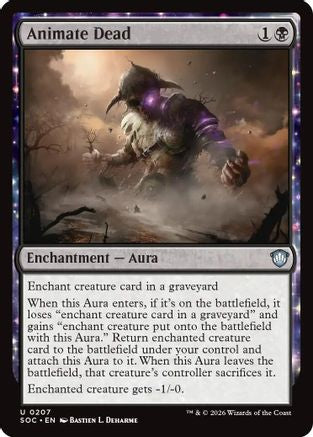 Animate Dead (207) [Commander: Secrets of Strixhaven] - Deck Out Gaming