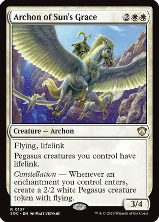 Archon of Sun's Grace (137) [Commander: Secrets of Strixhaven] - Deck Out Gaming