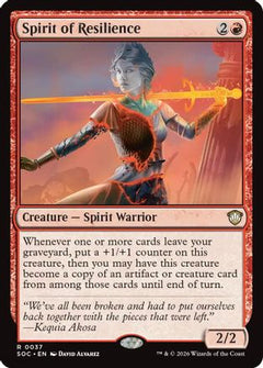 Spirit of Resilience (37) [Commander: Secrets of Strixhaven] - Deck Out Gaming