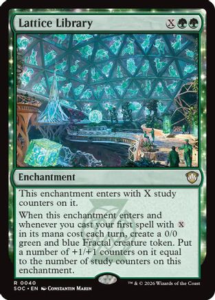 Lattice Library (40) [Commander: Secrets of Strixhaven] - Deck Out Gaming
