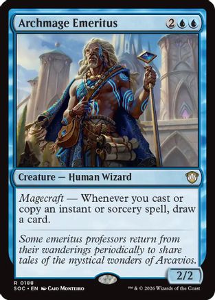 Archmage Emeritus (188) [Commander: Secrets of Strixhaven] - Deck Out Gaming