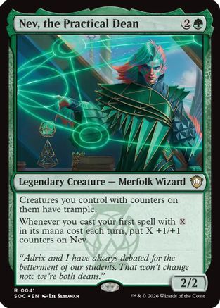 Nev, the Practical Dean (41) [Commander: Secrets of Strixhaven] - Deck Out Gaming