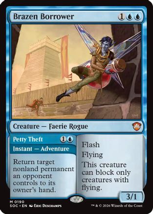 Brazen Borrower (190) [Commander: Secrets of Strixhaven] - Deck Out Gaming