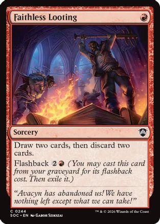 Faithless Looting (244) [Commander: Secrets of Strixhaven] - Deck Out Gaming