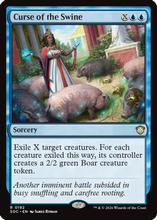 Curse of the Swine (192) [Commander: Secrets of Strixhaven] - Deck Out Gaming
