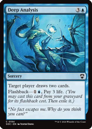 Deep Analysis (194) [Commander: Secrets of Strixhaven] - Deck Out Gaming