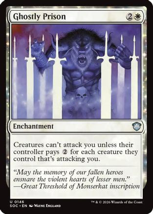 Ghostly Prison (146) [Commander: Secrets of Strixhaven] - Deck Out Gaming