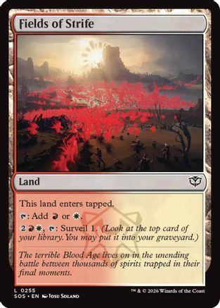 Fields of Strife (255) [Secrets of Strixhaven] foil - Deck Out Gaming