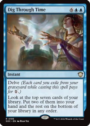 Dig Through Time (195) [Commander: Secrets of Strixhaven] - Deck Out Gaming