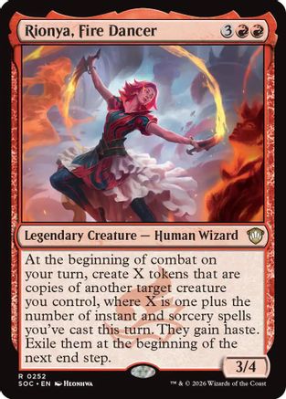 Rionya, Fire Dancer (252) [Commander: Secrets of Strixhaven] - Deck Out Gaming