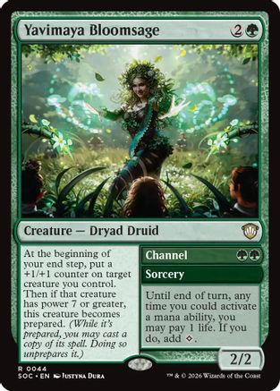 Yavimaya Bloomsage (44) [Commander: Secrets of Strixhaven] - Deck Out Gaming
