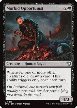 Morbid Opportunist (219) [Commander: Secrets of Strixhaven] - Deck Out Gaming