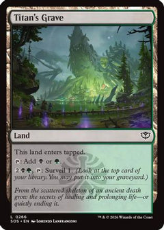 Titan's Grave (266) [Secrets of Strixhaven] foil - Deck Out Gaming